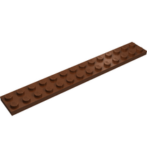 LEGO - Plaat 2 x 14 - Reddish Brown | N - Thumbnail