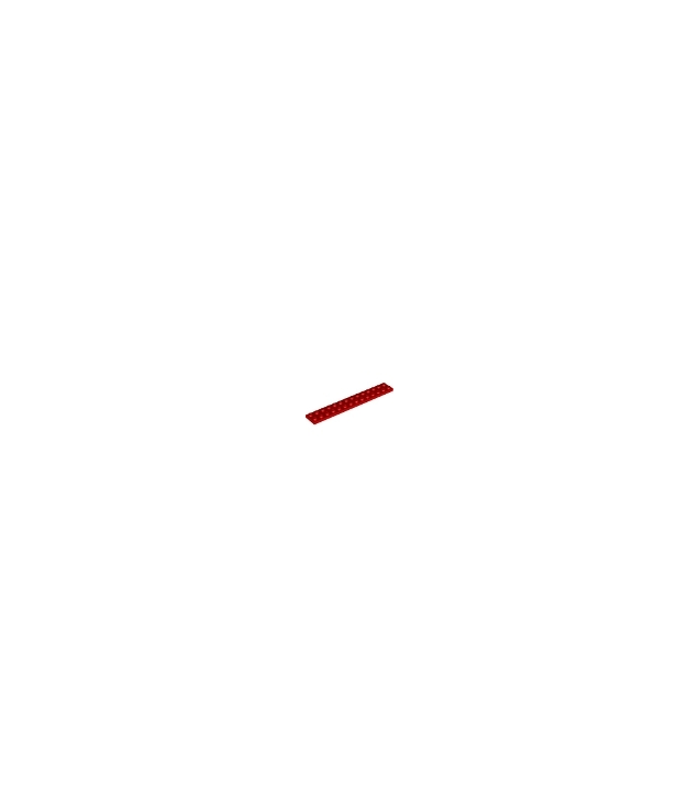 LEGO - Plaat 2 x 14 - Red | N
