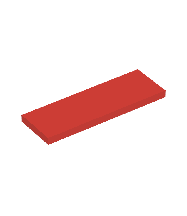LEGO - Tegel 2 x 6 - Red | N