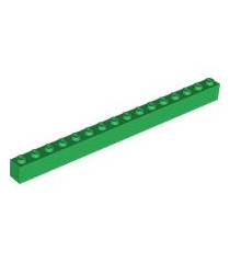 LEGO - Steen 1 x 16 - Green | N - Thumbnail