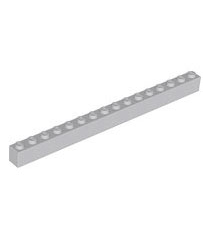 LEGO - Steen 1 x 16 - Light Bluish Gray | N - Thumbnail