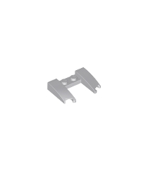 LEGO - Wig 3 x 4 x 2/3 gebogen met uitsparing - Light Bluish Gray | N - Thumbnail