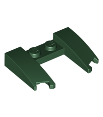 LEGO - Wig 3 x 4 x 2/3 gebogen met uitsparing - Dark Green | N - Thumbnail