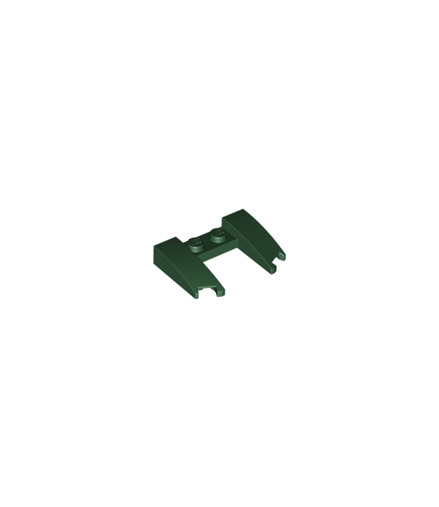 LEGO - Wig 3 x 4 x 2/3 gebogen met uitsparing - Dark Green | N