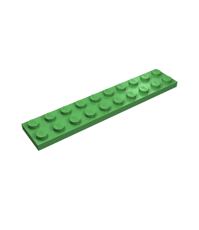 LEGO - Plaat 2 x 10 - Bright Green | N