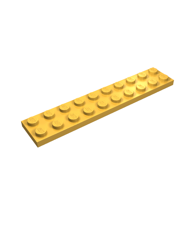 LEGO - Plaat 2 x 10 - Bright Light Orange | N