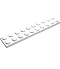 LEGO - Plaat 2 x 10 - White | N - Thumbnail