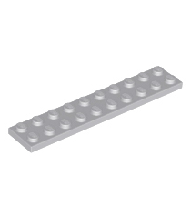 LEGO - Plaat 2 x 10 - Light Bluish Gray | N - Thumbnail