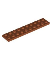 LEGO - Plaat 2 x 10 - Dark Orange | N - Thumbnail