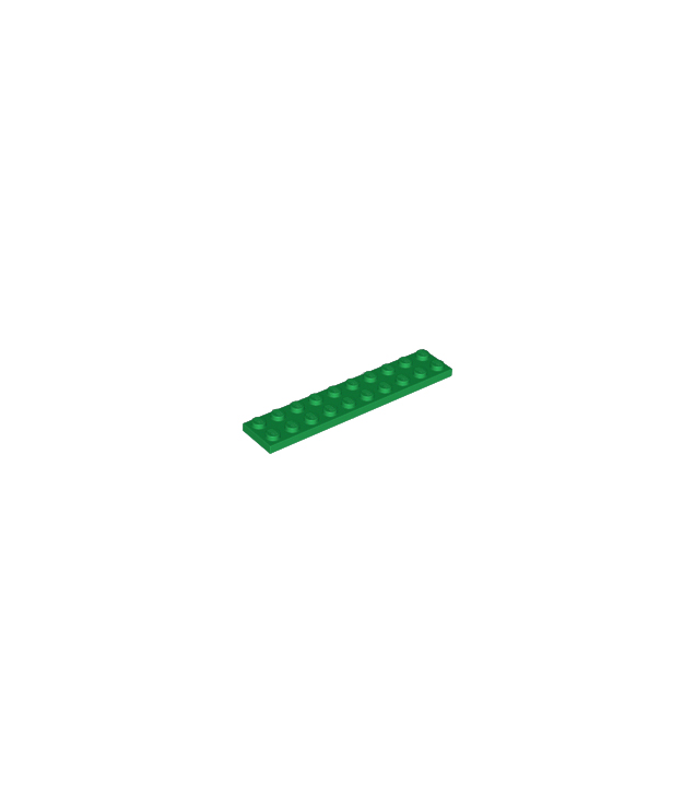 LEGO - Plaat 2 x 10 - Green | N