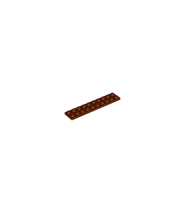 LEGO - Plaat 2 x 10 - Reddish Brown | N