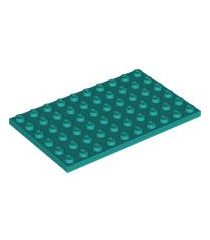 LEGO - Plaat 6 x 10 - Dark Turquoise | N - Thumbnail