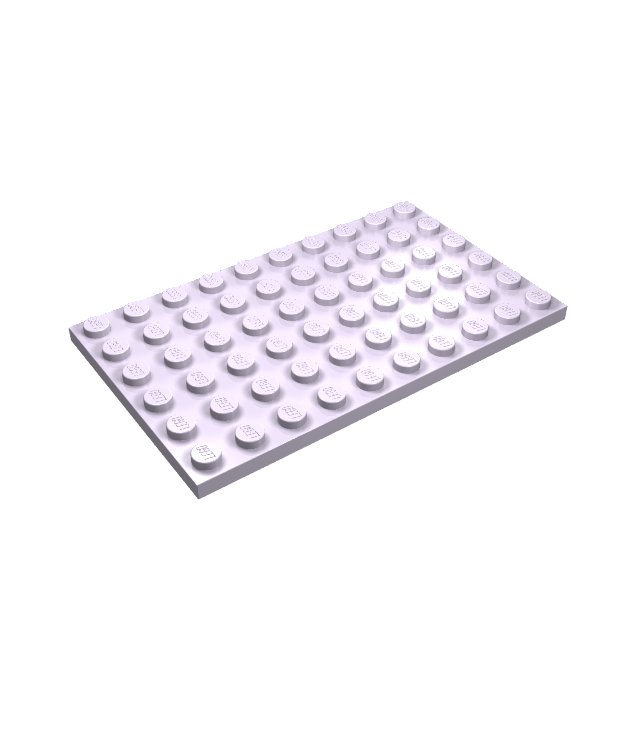 LEGO - Plaat 6 x 10 - Lavender | N