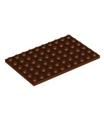 LEGO - Plaat 6 x 10 - Reddish Brown | N - Thumbnail