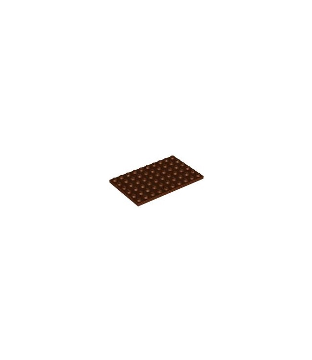LEGO - Plaat 6 x 10 - Reddish Brown | N
