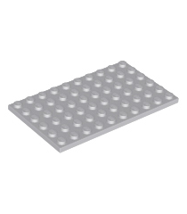 LEGO - Plaat 6 x 10 - Light Bluish Gray | N - Thumbnail