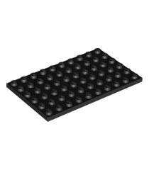 LEGO - Plaat 6 x 10 - Black | N - Thumbnail