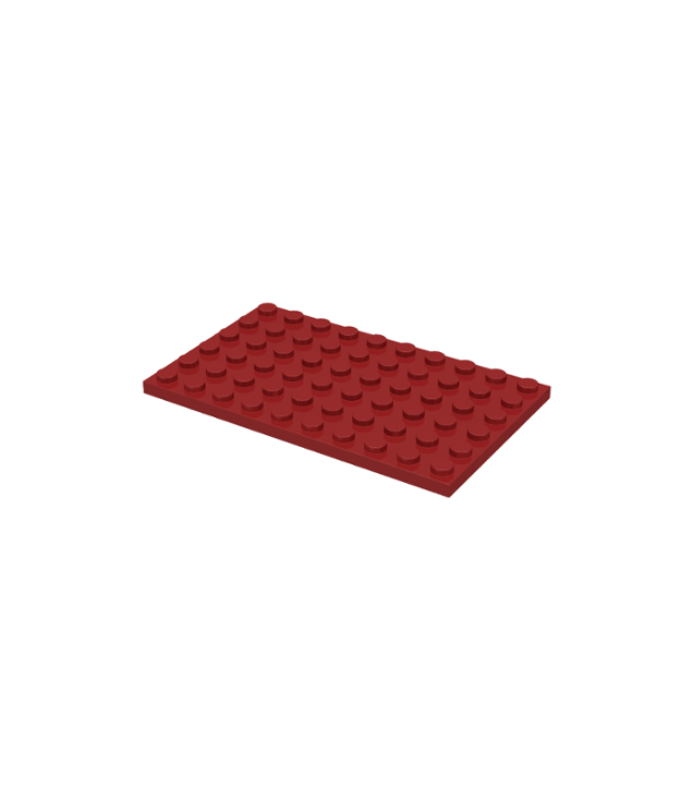 LEGO - Plaat 6 x 10 - Dark Red | N