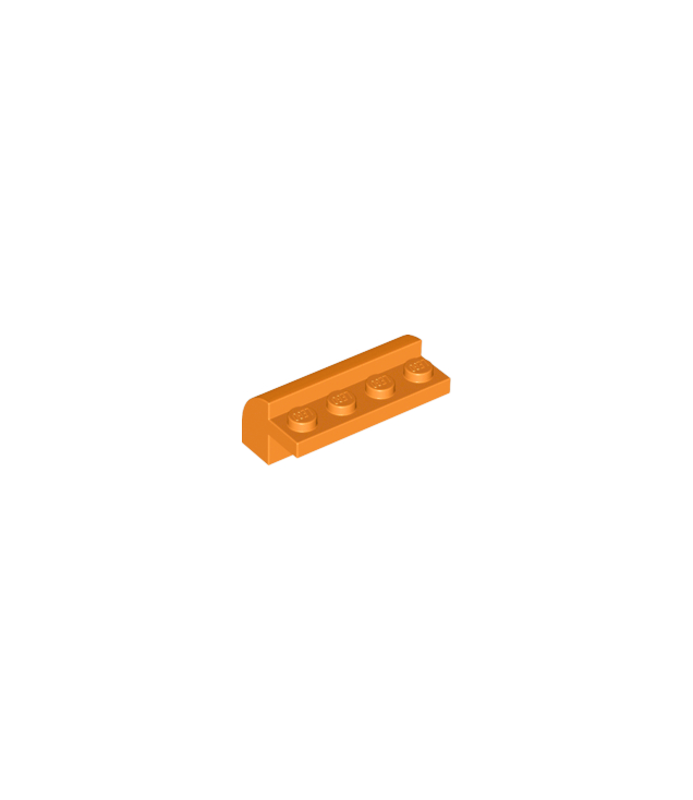 LEGO - Helling, gebogen 2 x 4 x 1 1/3 met 4 verzonken noppen - Orange | N