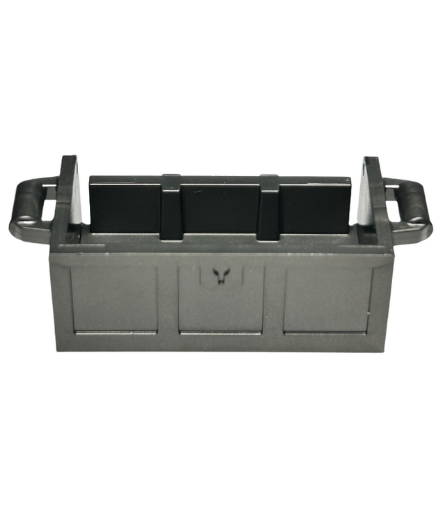 LEGO - Schatkistbodem met sleuven aan achterkant - Pearl Dark Gray | N