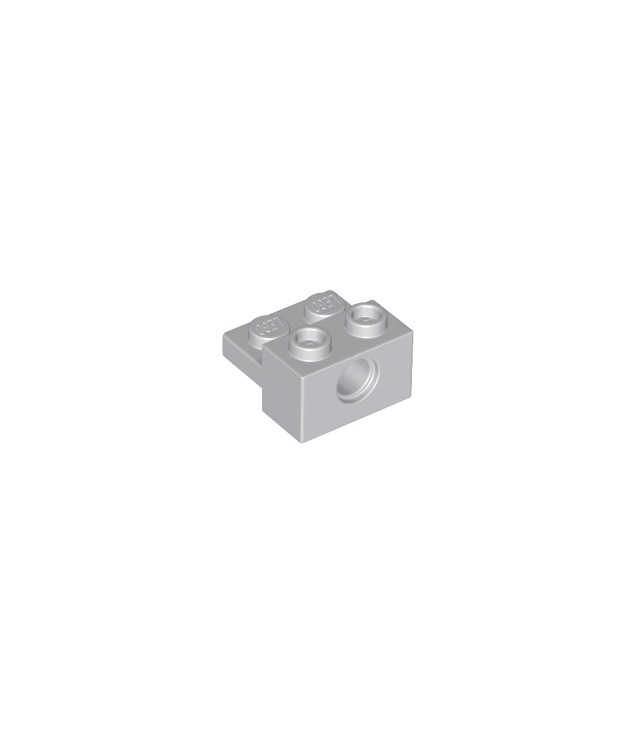 LEGO - Technic, steen gemodificeerd 1 x 2 met gat en 1 x 2 plaat - Light Bluish Gray | N