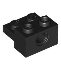 LEGO - Technic, steen gemodificeerd 1 x 2 met gat en 1 x 2 plaat - Black | N - Thumbnail