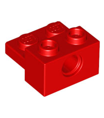 LEGO - Technic, steen gemodificeerd 1 x 2 met gat en 1 x 2 plaat - Red | N - Thumbnail