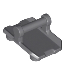 LEGO - Plaat, gemodificeerd 2 x 3 omgekeerd met 4 noppen en staaf-handgreep aan onderzijde (schommelplaat) - Dark Bluish Gray | N - Thumbnail