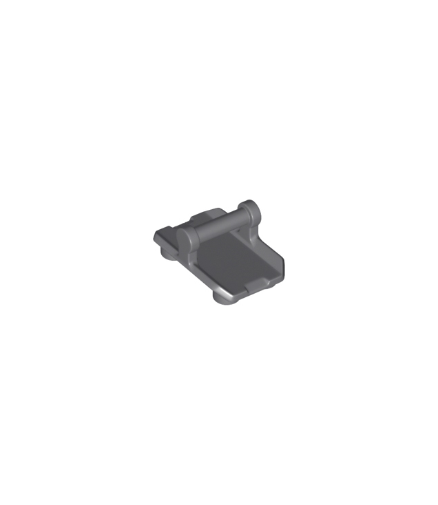 LEGO - Plaat, gemodificeerd 2 x 3 omgekeerd met 4 noppen en staaf-handgreep aan onderzijde (schommelplaat) - Dark Bluish Gray | N