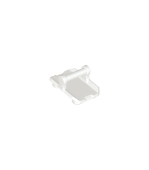 LEGO - Plaat, gemodificeerd 2 x 3 omgekeerd met 4 noppen en staaf-handgreep aan onderzijde (schommelplaat) - White | N - Thumbnail