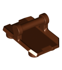 LEGO - Plaat, gemodificeerd 2 x 3 omgekeerd met 4 noppen en staaf-handgreep aan onderzijde (schommelplaat) - Reddish Brown | N - Thumbnail