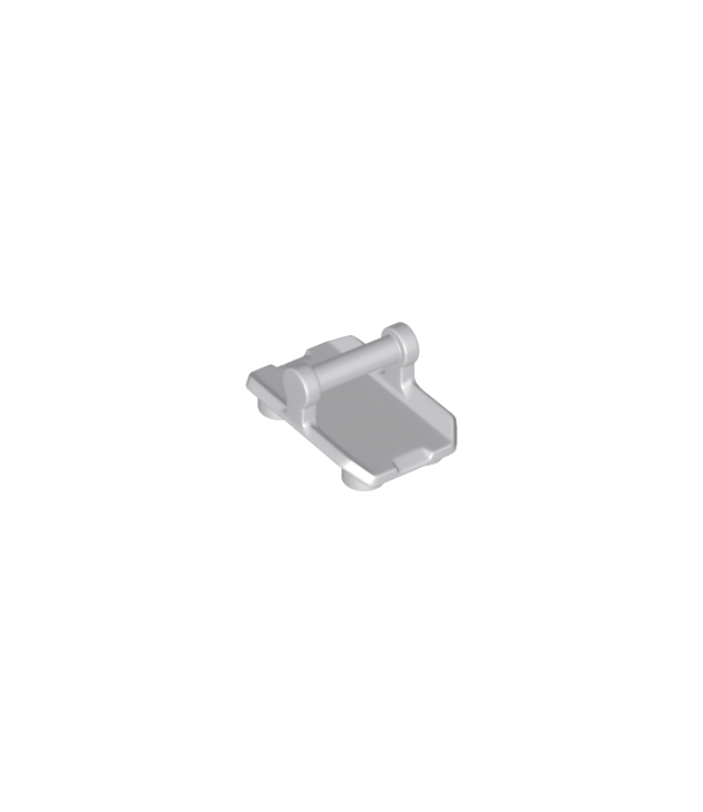 LEGO - Plaat, gemodificeerd 2 x 3 omgekeerd met 4 noppen en staaf-handgreep aan onderzijde (schommelplaat) - Light Bluish Gray | N