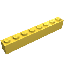 LEGO - Steen 1 x 8 - Yellow | N - Thumbnail