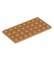 LEGO - Plaat 4 x 8 - Medium Nougat | N - Thumbnail