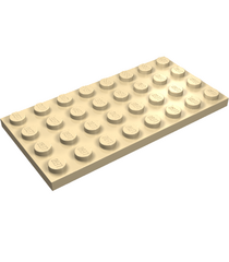 LEGO - Plaat 4 x 8 - Tan | N - Thumbnail