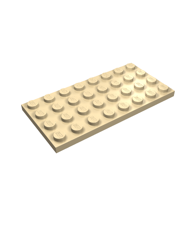 LEGO - Plaat 4 x 8 - Tan | N
