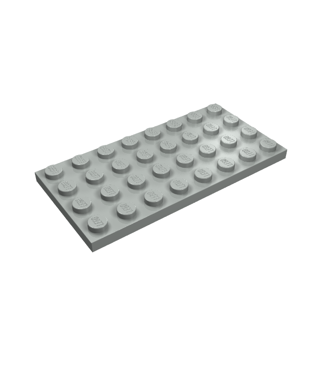 LEGO - Plaat 4 x 8 - Light Gray | N