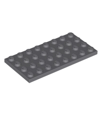LEGO - Plaat 4 x 8 - Dark Bluish Gray | N - Thumbnail