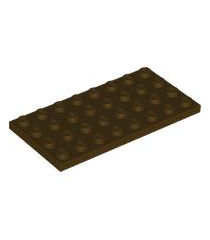 LEGO - Plaat 4 x 8 - Dark Brown | N - Thumbnail