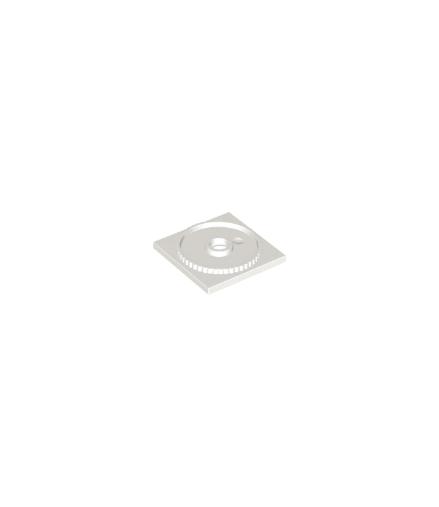 LEGO - Draaitafel 4 x 4 vierkante basis, vergrendelend - White | N