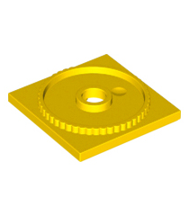 LEGO - Draaitafel 4 x 4 vierkante basis, vergrendelend - Yellow | N - Thumbnail