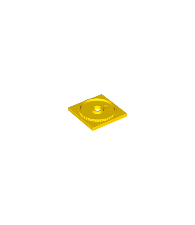 LEGO - Draaitafel 4 x 4 vierkante basis, vergrendelend - Yellow | N