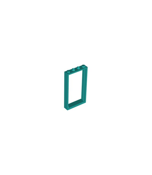 LEGO - Deurframe 1 x 4 x 6 met 2 gaten boven en onder - Dark Turquoise | N