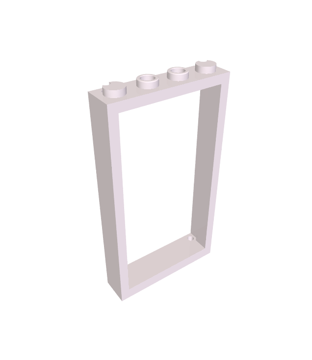 LEGO - Deurframe 1 x 4 x 6 met 2 gaten boven en onder - Lavender | N