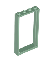 LEGO - Deurframe 1 x 4 x 6 met 2 gaten boven en onder - Sand Green | N - Thumbnail