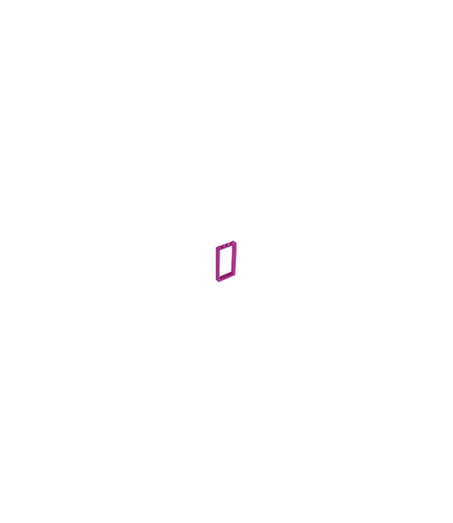 LEGO - Deurframe 1 x 4 x 6 met 2 gaten boven en onder - Magenta | N