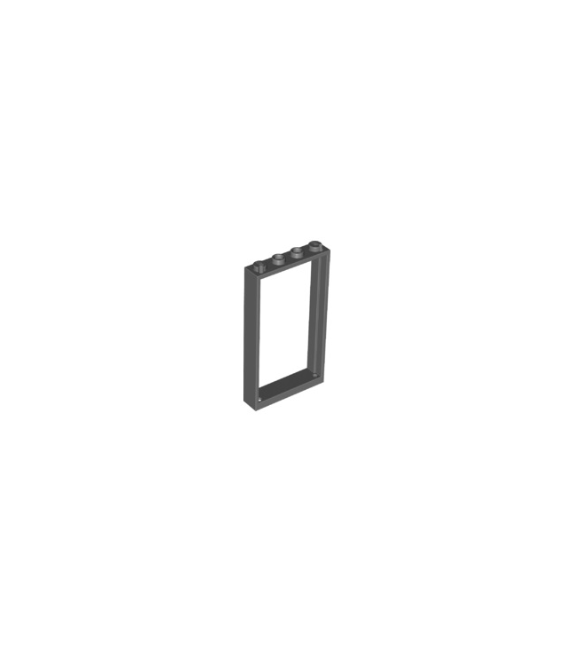 LEGO - Deurframe 1 x 4 x 6 met 2 gaten boven en onder - Dark Bluish Gray | N