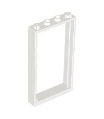 LEGO - Deurframe 1 x 4 x 6 met 2 gaten boven en onder - White | N - Thumbnail