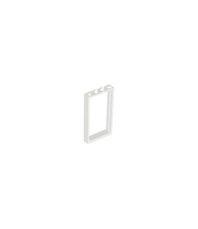 LEGO - Deurframe 1 x 4 x 6 met 2 gaten boven en onder - White | N