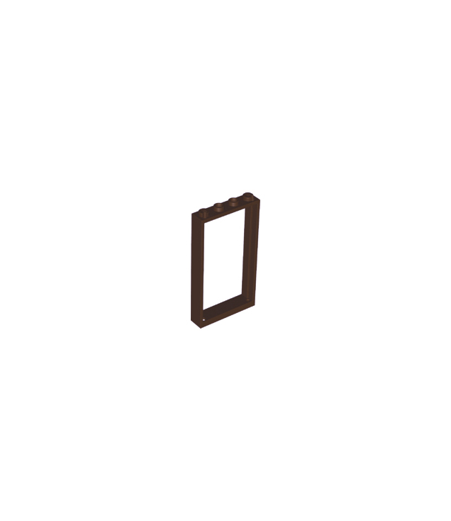 LEGO - Deurframe 1 x 4 x 6 met 2 gaten boven en onder - Dark Brown | N